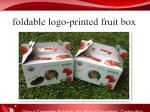 foldable logo-printed corrugated box