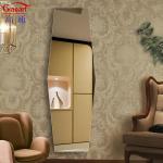 Full Wall Modern Unbreakable Gold Mirror for Home Decor Living Room Bathroom