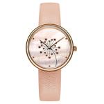 9mm Thickness Ladies Quartz Watch Sapphire Mineral Mirror 115mm Strap