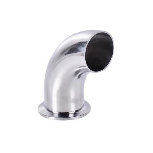Wholesale Stainless Steel 304 316L Single Tri-clamp Quick Install 90 Degree Elbow Pipe Fitting from china suppliers