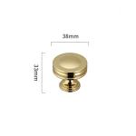 25*25mm Gold Kitchen Hardware Brass Cabinet Pull Handles Cupboard Door Knobs