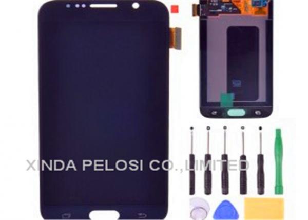 Quality IPS  Galaxy S6 LCD Digitizer ,  S6 Edge New Screen With Frame for sale