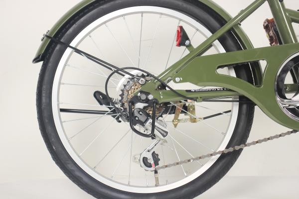 Comfortable Saddle Lightweight Folding Bicycle Customized Colour And Shimano