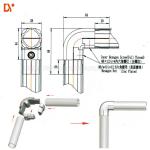 DYJ28-B15 Sandblasting Metal Pipe Connectors / Aluminium Alloy ADC12 Pipe Rack