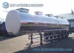 38000 L Chemical Oil Tank Trailer , Butyl Acetate Semi Trailer truck
