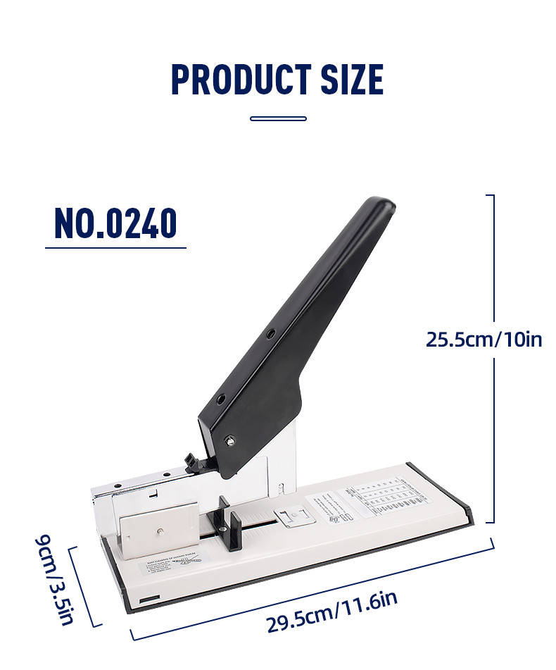 High Capacity 240 Sheets Heavy Duty Stapler Machine for Office Binding Needs