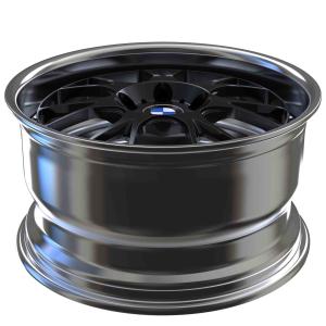 Wholesale PCD 5-108 Two Piece Forged Wheels ET10 Matte Black Rims 20 Inch from china suppliers