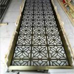 Black Metal Laser Cut Panels For Railing Balustrade Balcony