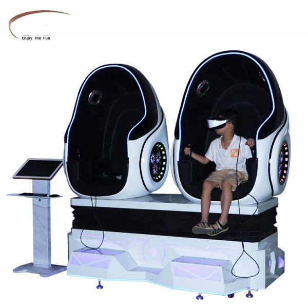 Dreamland 9d virtual reality simulator 360 double vr egg chair arcade vr pods simulator 9d cinema