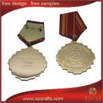 High quality 3D custom logo gold / nickel / bronzesports medal medallion