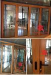 Interior Room Dividers Soundproof Insulated Glass Aluminium Bi-Folding Doors,Bi