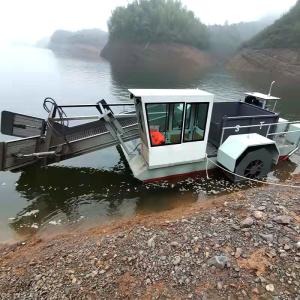 Wholesale Semi-Automatic Hydraulic Aquatic Plant Weed Harvester for River Reed/Hyacinth/Garbage from china suppliers