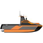 Hawkvine USV006 Topographic Survey Boat Top Speed 15 Knots Double M Muti-Body