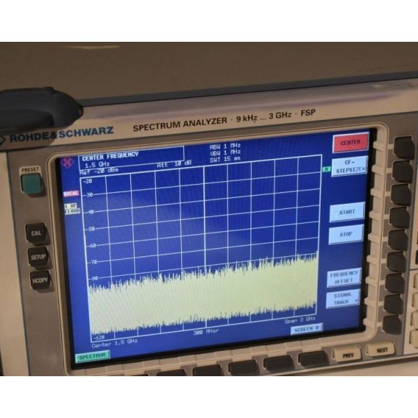 General Purpose RF Spectrum Analyzer 3 GHz Used Rohde & Schwarz FSP3