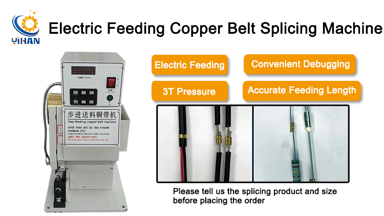 Electrician Copper Strip Wire Crimping Splicing Machine with 30mm Crimping Stroke