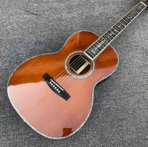 Wholesale 000 style Abalone inlays Ebony fingerboard classic ooo 39&quot; Acoustic Guitar solid spruce top Free shippin from china suppliers