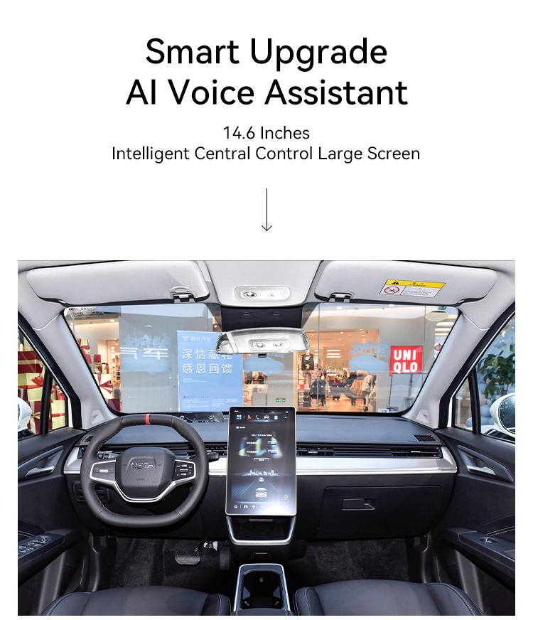 Luxury speed NETA V Left-hand Drive Electric Car / Electric SUV Car with 31.7KWH Battery Capacity and Weight of 1081kg