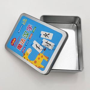 Wholesale CMYK Printing Small Rectangular Tin Containers Packaging Tin Box 0.23-0.28mm Thick from china suppliers