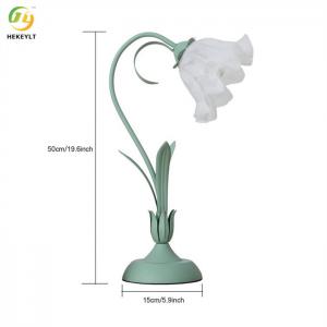 Wholesale E27 Green Flower Glass Table Lamp Ceramic Lamp Holder from china suppliers