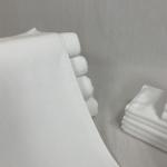 Rectangular Water Absorbent White Cotton Face Towel