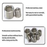 M12 M16 Supply 201 304 316 Stainless Steel Tangless Thread Insert Rust Anti for