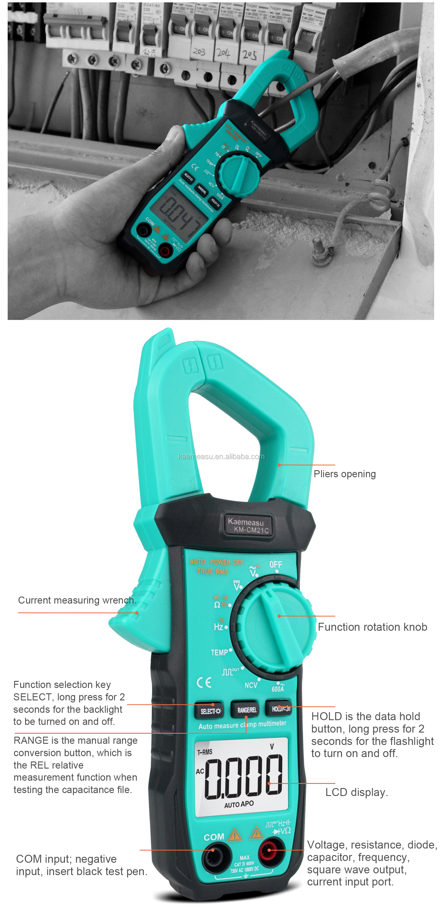 21C Leakage Current Clamp Meter Voltage And Leakage Current Tester Clamp Meter Ac Leakage Current Tester Clamp Meter