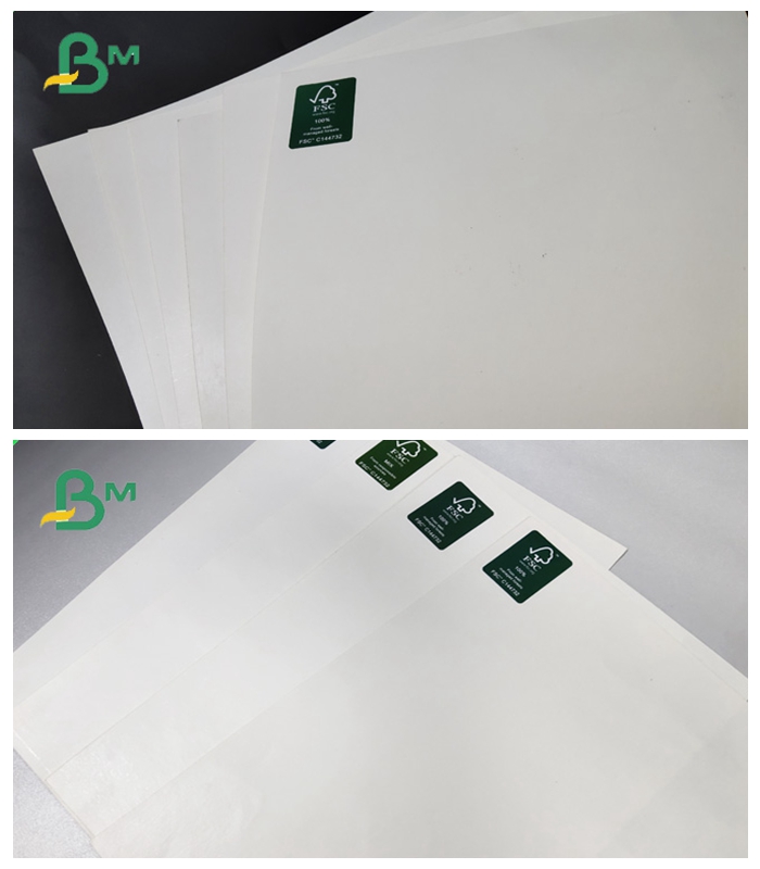 160g + 15g Ivory Board + PE Coated One Sides With Greaseproof White In Sheets