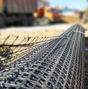 Wholesale Polypropylene HDPE PP Biaxial Uniaxial Geogrid Rapid Construction from china suppliers