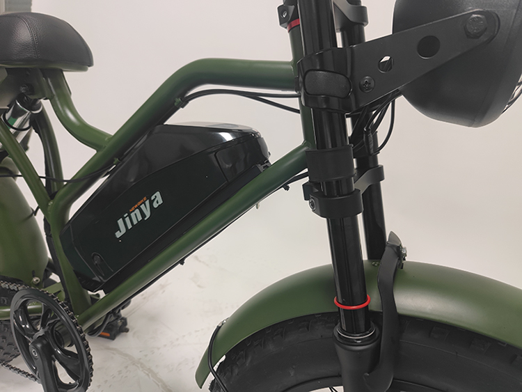 31-60km Electric Bicycle Full Suspension Retro Vintage E-Bikes With 500w 48v Fat Tire