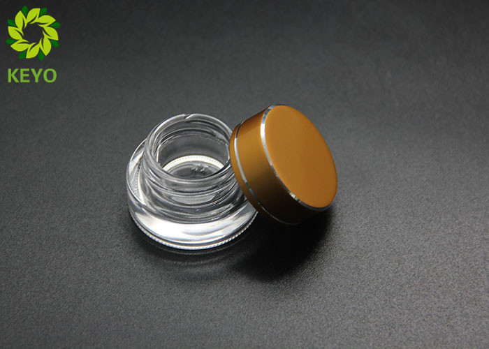3g Thick Bottom Clear Glass Eyecream Jar With Aluminim Lid