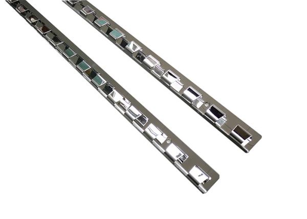 984mm 1230mm 1968mm Stamping Steel Parts Pvc Strip Curtain Rail System For
