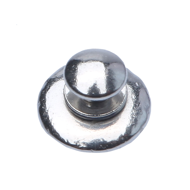 2 Years Shelf Life Metal Orthodontic Monoblock Round Base Lingual Button for Oral Bracket Treatment