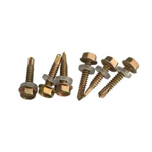 Wholesale GB/T15856.4 Color Zinc Hexagon Flange Drilling Screw With Tapping Screw Thread Hexagon Flange Drilling Screw from china suppliers