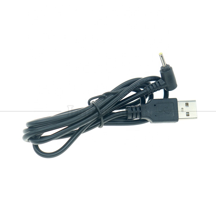 90 Degree Right Angle USB A Male to DC 2.5x0.7mm Barrel Jack Male Charger Cable for Tablet Router