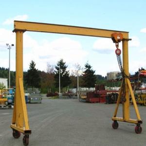 Wholesale 8T Mobile Electric Construction Portable Gantry Crane Traveling With 4 Wheels from china suppliers