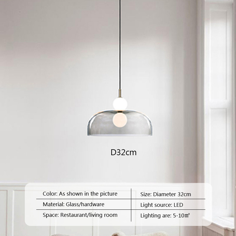 Glass Pendant Light Post-modern Pendant Lamp Bedside Living Room stairwell pendant lights(WH-AP-559)