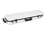 Full Size 4/4 Fiberglass Exterior White Violin Case 2 Triple Chrome Plated