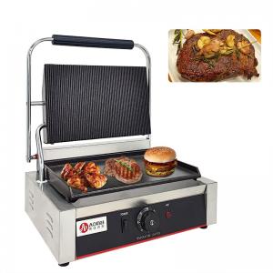 Wholesale Kitchen Cooking Electric Panini Sandwich Maker with Cast Iron BBQ Grills and Plates from china suppliers