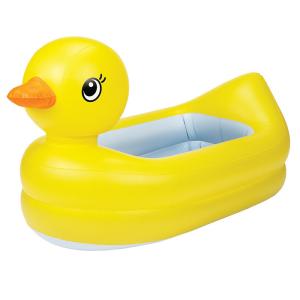 Wholesale New arrival cute yellow animal duck design pvc inflatable swim bathtub for baby spa from china suppliers