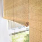 Indoor Outdoor Bamboo Manual Pergola Roller Blinds Window Sun Blade Privacy
