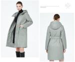 Long Padded Long Casual Coat Casual Spring Jacket Women'S Below Knee Length