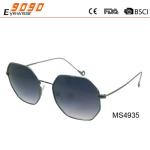 Sunglasses with metal frame, new fashionable designer style, UV 400 Protection