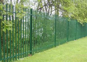 Wholesale Pvc Coated Steel Palisade Fencing W Type Pale Euro 6 X 8 Feet For Schools from china suppliers