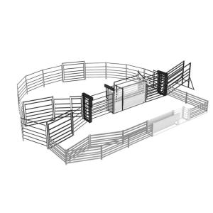 Wholesale 5.8m-12m Gi Pipe Oval Round Galvanized Livestock Fencing 1.8mx2.1m from china suppliers