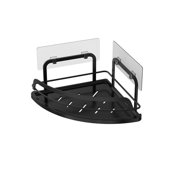Stainless Steel Wall Mounted Shower Caddy Non-Folding Iron Wire Rack with