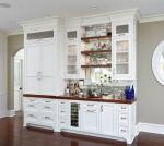 Contemporary Design Style Wood Wine Bar Cabinet for Living Room Furniture
