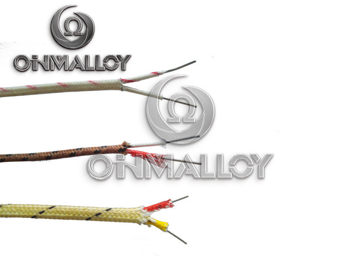 J Type Thermocouple Cable Dia 3.2mm * 2 Solid Thermocouple Extension Wire