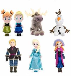 Wholesale Disney Frozen Family Full Set Characters Cartoon Stuffed Plush Toys For Collection from china suppliers