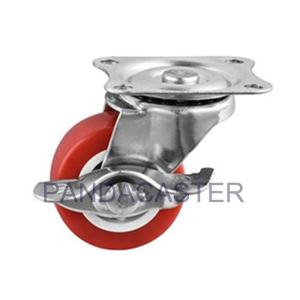 Wholesale Swivel Furniture Casters Wheels 20kg Side Mount Casters With Brakes from china suppliers