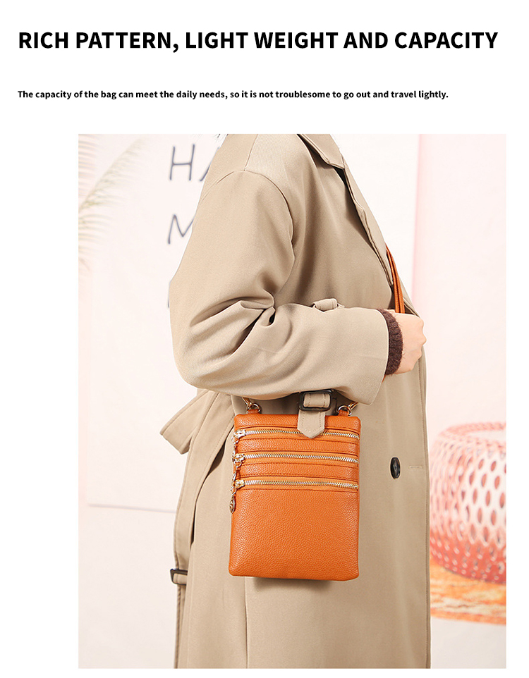 Fashion Style Genuine Leather Vintage Women Coin Small Bag Mini Messenger Shoulder Bag